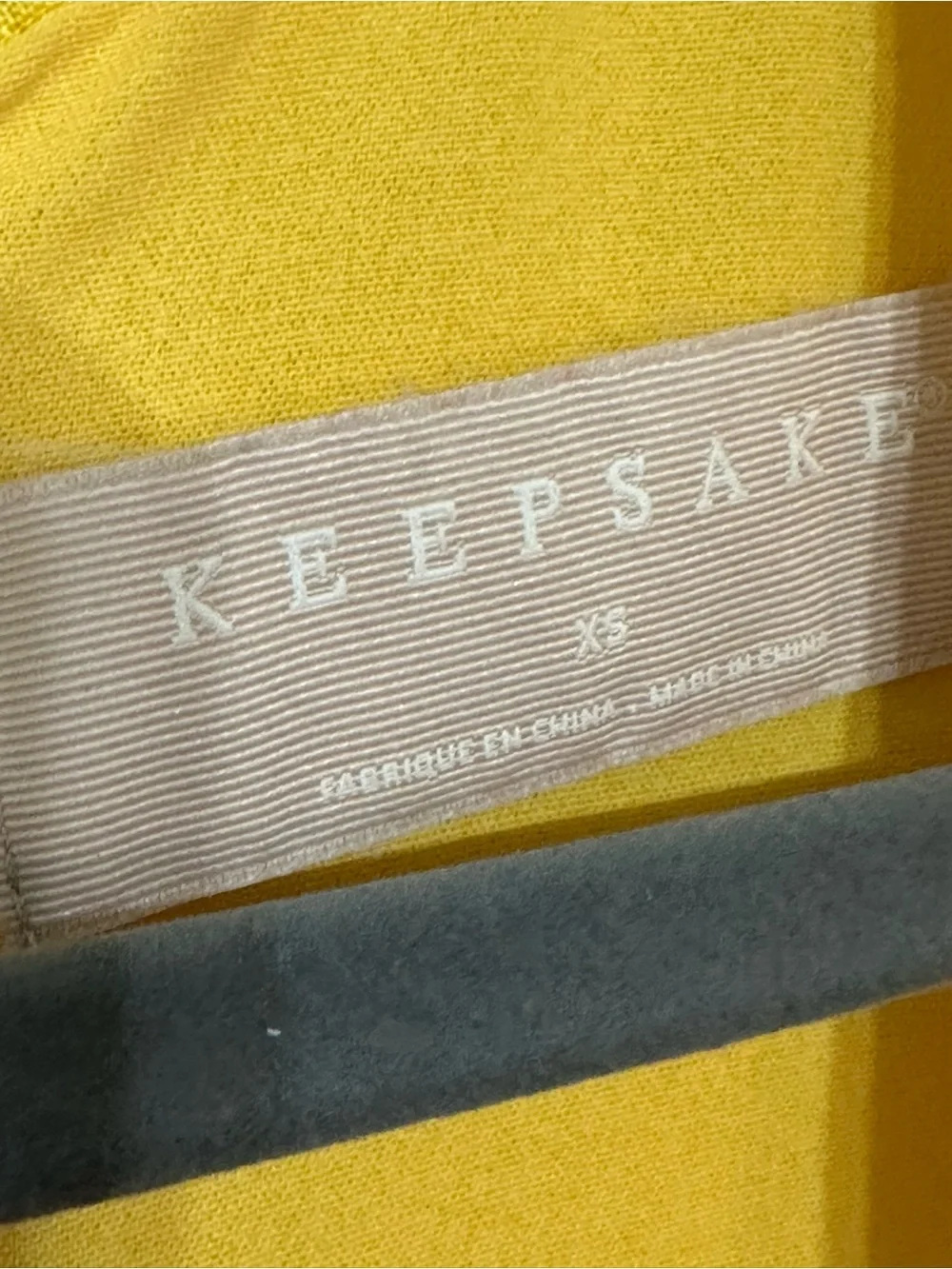 KEEPSAKE the Label Fallen Dress Yellow Floral Linen Midi Dress Size X-Small‎